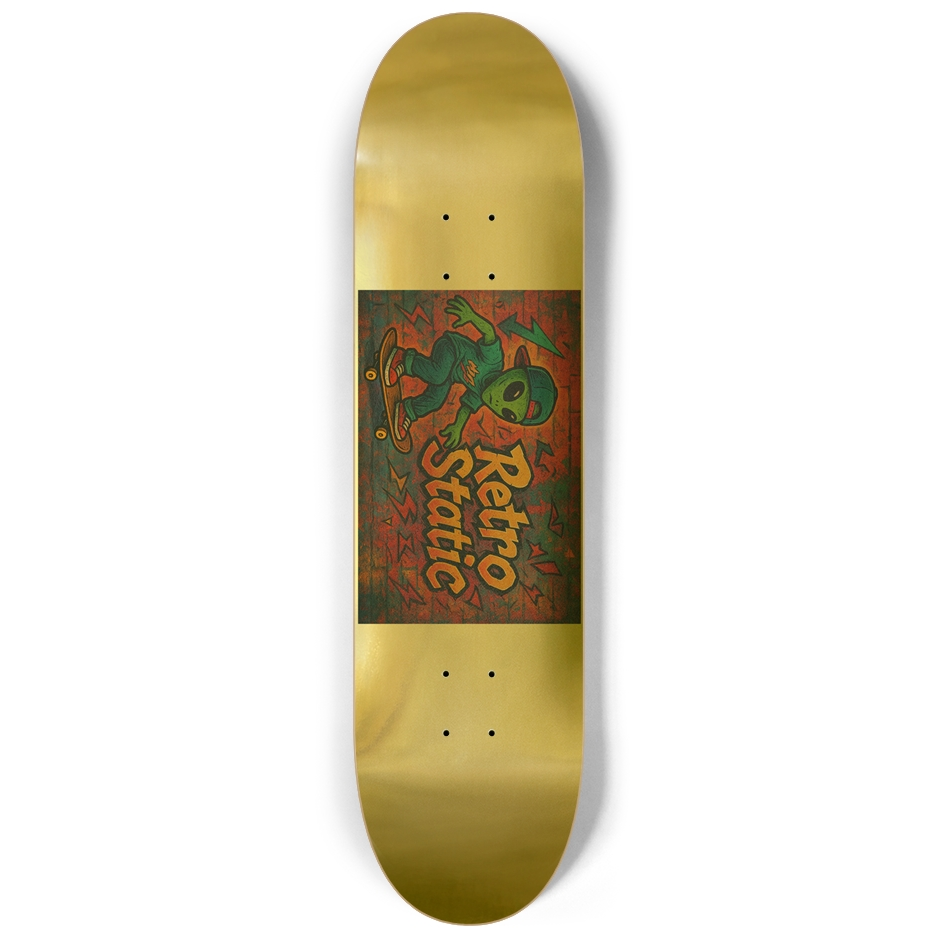 Retro Gold Skate Deck